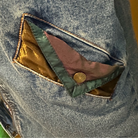 Women Vintage Denim vintage 80’s lined be in the current seen denim jacket - Picture 7 of 16